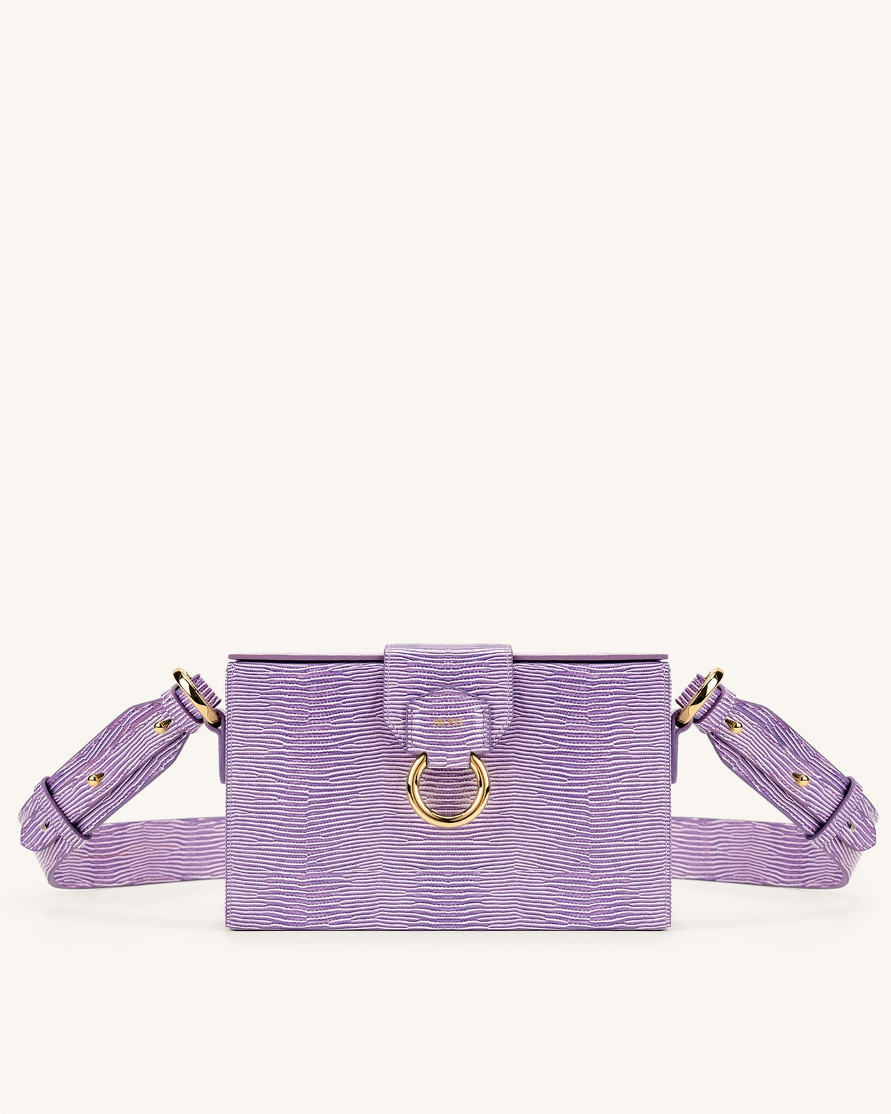 Grace Sac Boîte - Lilas  Effet Lézard