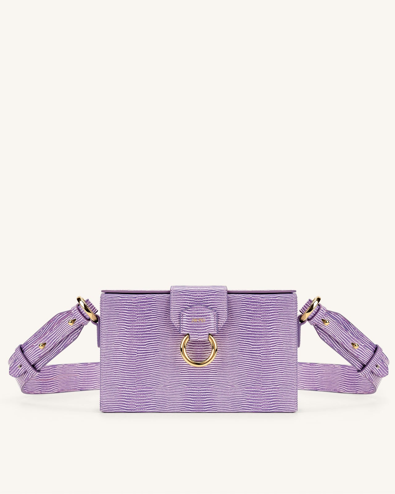 Grace Sac Boîte - Lilas  Effet Lézard