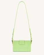 Grace Sac Boîte - Citron Vert  Effet Lézard