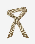 Écharpe FEI En Fausse Soie Croisée - Marron