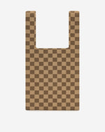 Sac Fourre-Tout en Maille à Damier Shea - Marron