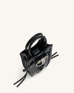 Le sac pour téléphone à bandoulière écrasé FEI - Noir