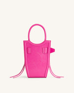 Le sac pour téléphone à bandoulière écrasé FEI - Rose vif