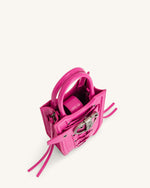 Le sac pour téléphone à bandoulière écrasé FEI - Rose vif