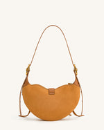 Sac à bandoulière en daim Tessa - Camel