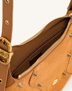 Sac à bandoulière en daim Tessa - Camel