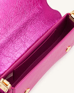 Sac à bandoulière Joy métallique - Violet rougeâtre