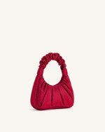 Sac à bandoulière moyen en cristal artificiel Gabbi - Rouge