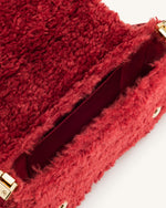Sac à épaule en fausse fourrure Joy - Magenta