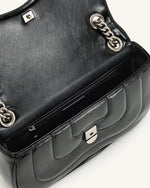 Tina Sac Bandoulière Matelassé avec Chaîne - Noir