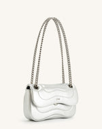 Tina Sac Bandoulière Matelassé Métallique - Argent
