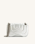 Tina Sac Bandoulière Matelassé Métallique - Argent