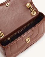 Tina Sac Bandoulière Matelassé - Marron