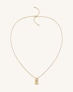 Collier Pendentif Petit Arc Romain - Plaqué Or 18ct & Zircon Multicolore