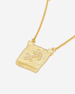 Collier avec Pendentif Zodiac - Plaqué Or 18ct