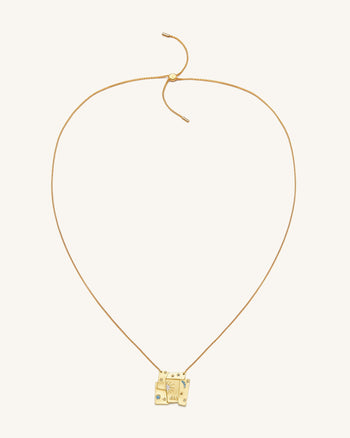 Collier Combiné Cosmos - Plaqué Or 18ct & Zircon multicolore