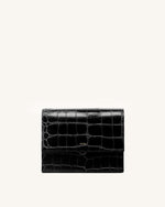 Sac Mini Flap - Noir Effet Croco